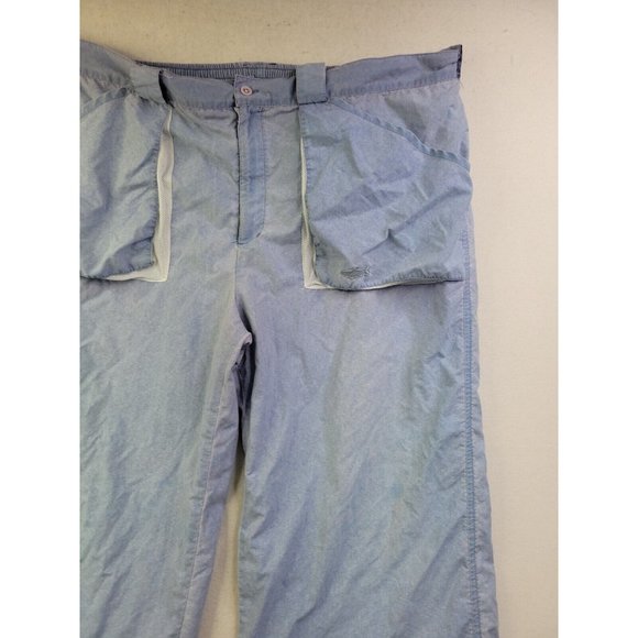 Tarponwear Simms Mens XXL Light Blue Fishing Pant Vented Lightweight Pockets 2XL - Picture 4 of 12